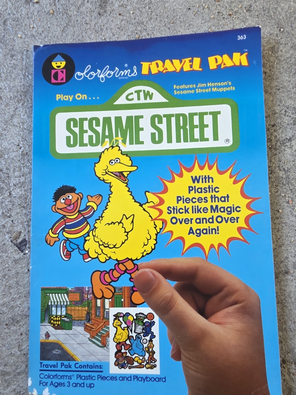 Colorforms Sesame Street Travel Pak - Blue